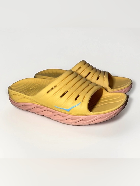 Hoka One One Other - Hoka One One Ora Recovery Slide Amber Yellow/Shell Coral 1134527 AYSC Sz M 10